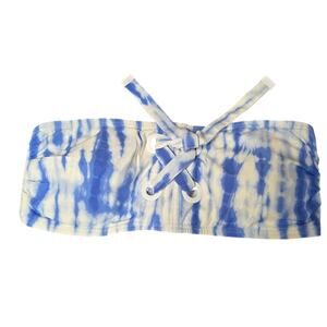 Michael Kors Designer Tie Dye Strapless Tube Bikini Top Size Medium